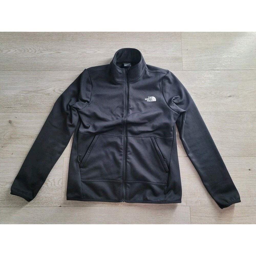 The North Face Women Small Canyonland Fleece Full Zip Black Jacket Midweight